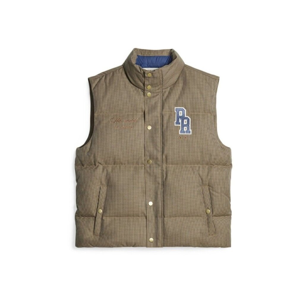 Puma X Rhuigi Rhude Full Zip Duck Down Puffer Vest Men's Persian Blue Size M & L
